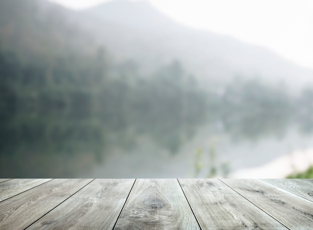 Wooden table product background