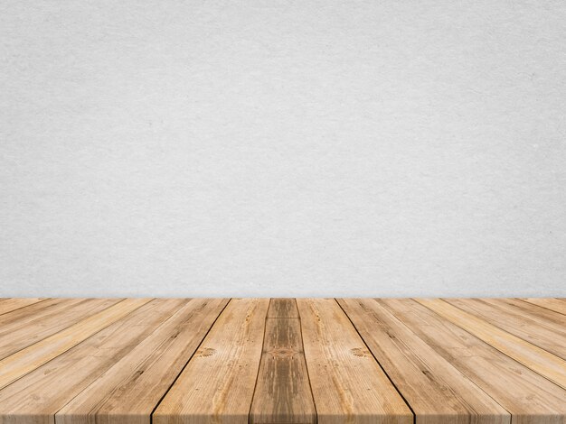 Wooden tabletop at tropical paper texture wall,Template mock up for display of product,Business presentation.