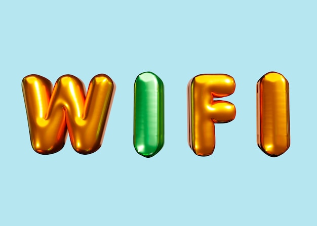 word in the form of a balloon