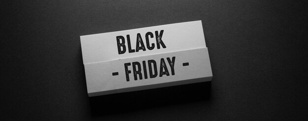 Words with black friday business concept idea