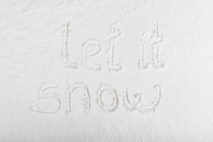 Free Photo words written on snow surface