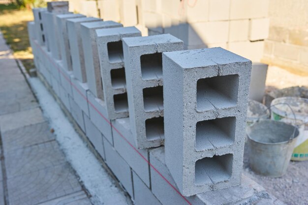 Cinder Blocks Stock Photo - Download Image Now - Cinder Block