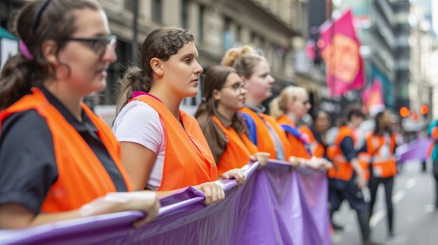 Free photo worker protesting for working rights