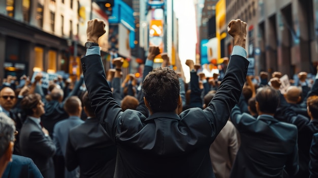 Foto gratuita lavoratore che protesta per i diritti del lavoro