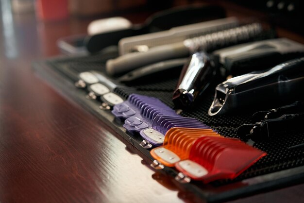 Working tools of barber master