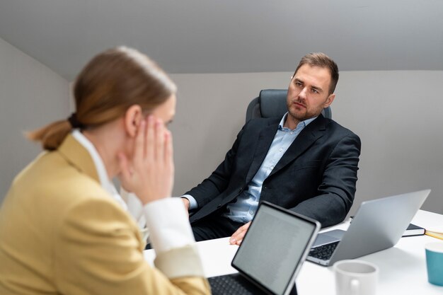 Workplace violence taking place between colleagues