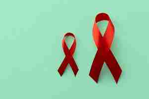 Foto gratuita disposizione del concetto di giornata mondiale dell'aids