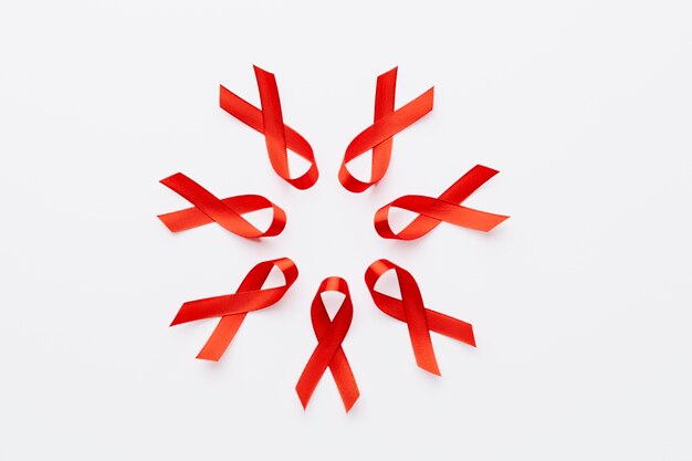 World aids day concept arrangement