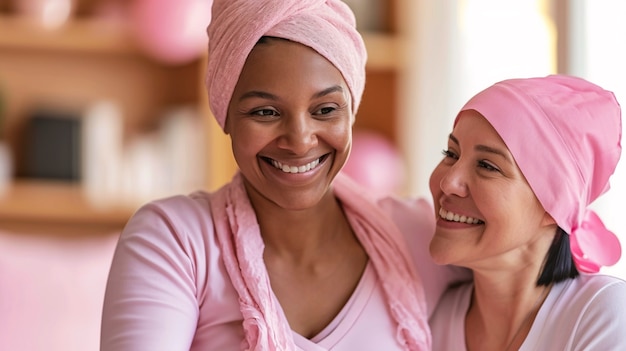 Foto gratuita la consapevolezza della giornata mondiale del cancro con il paziente.