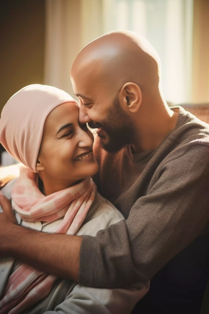 Foto gratuita giornata mondiale del cancro con persone che si abbracciano