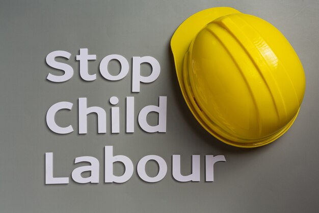 World Day against child labour concept