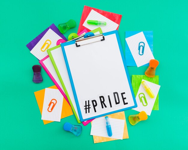 World happy pride day stationery items