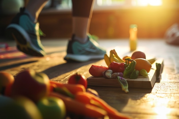 Foto gratuita celebrazione della giornata mondiale della salute con cibo sano.