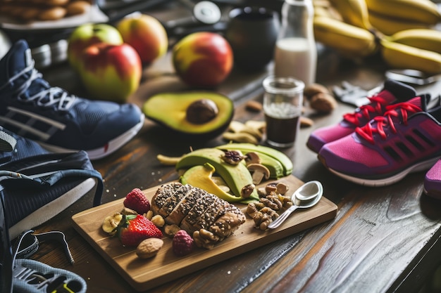 Foto gratuita celebrazione della giornata mondiale della salute con cibo sano.