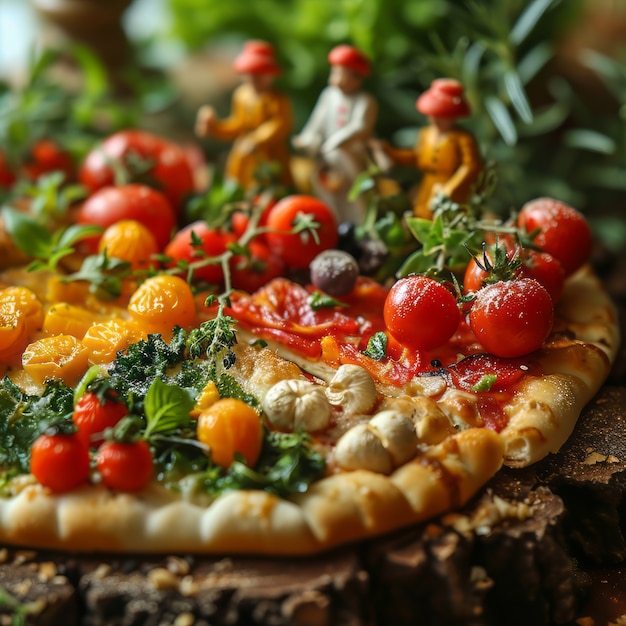 Foto gratuita celebrazione della giornata mondiale della salute con cibo sano.