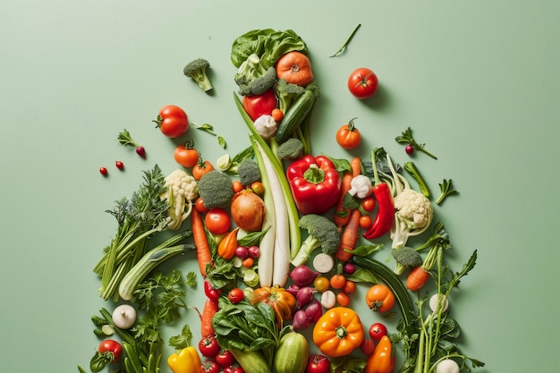 Foto gratuita celebrazione della giornata mondiale della salute con cibo sano.