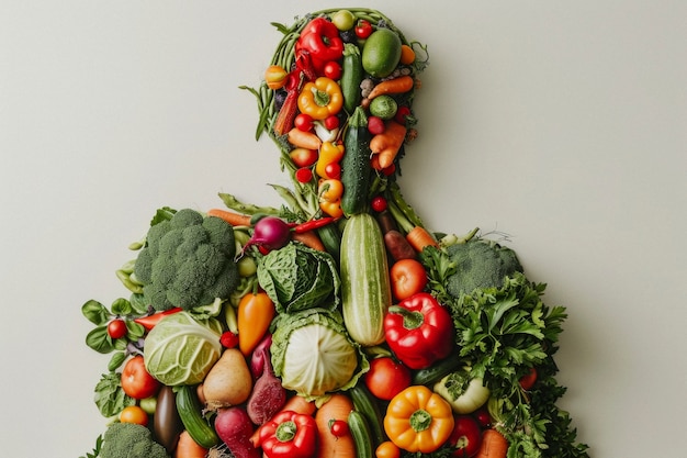 Foto gratuita celebrazione della giornata mondiale della salute con cibo sano.