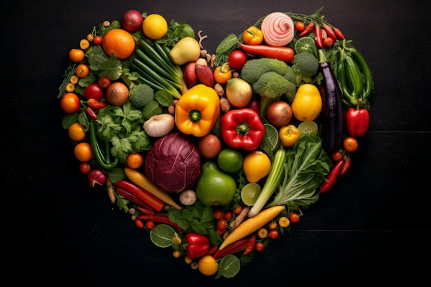 Free photo world health day celebration with healthy food