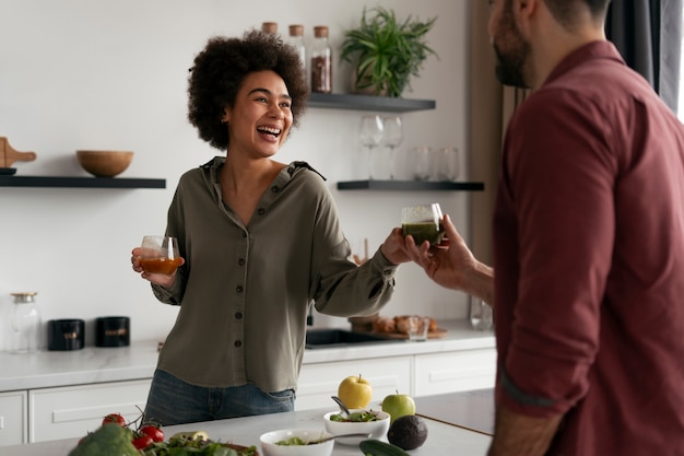 Free photo world health day  celebration with nutritious food