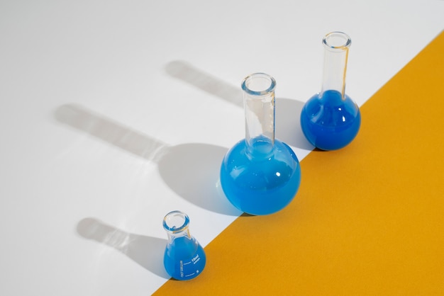 Free photo world science day assortment with chemistry tubes