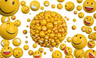 Foto gratuita emoji per la giornata mondiale del sorriso