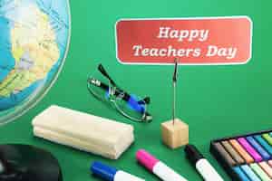 Бесплатное фото Всемирный день учителя
