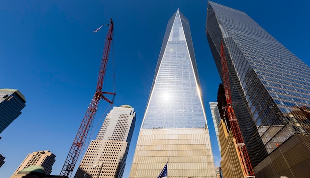 Foto gratuita world trade center nel centro di new york negli stati uniti