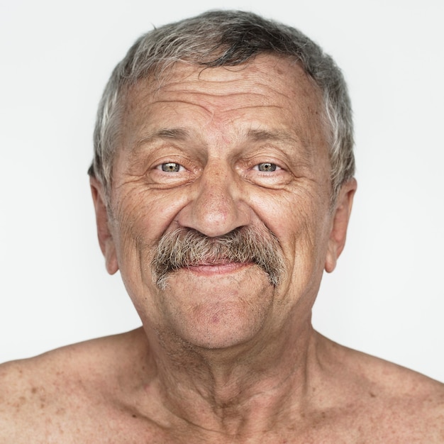 Free photo worldface-american man in a white background