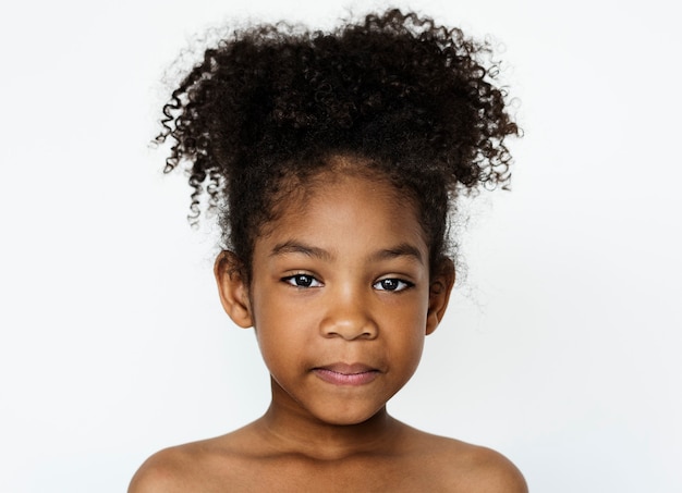 無料写真 worldface-白い背景のコンゴの子供