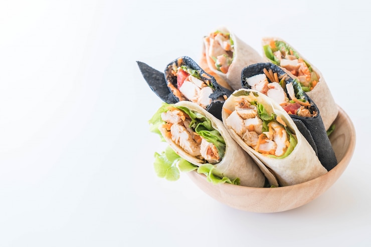 Free Photo wrap salad roll