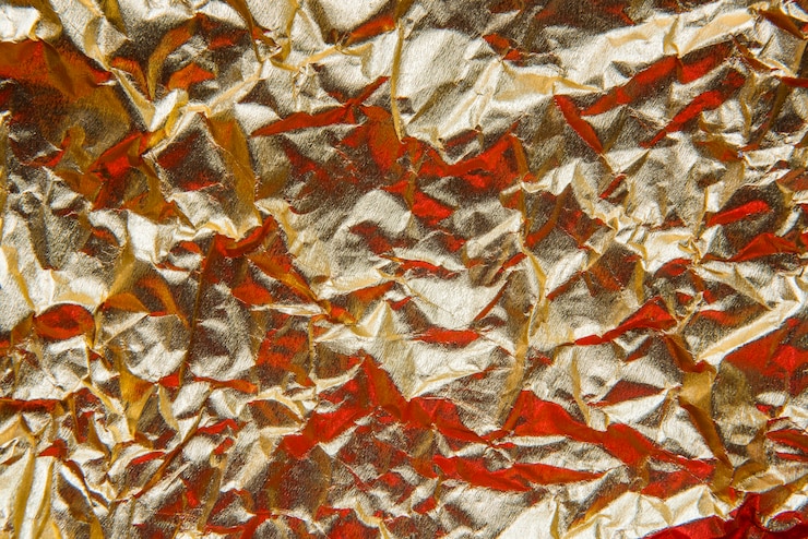 Free Photo wrinkled golden textured background
