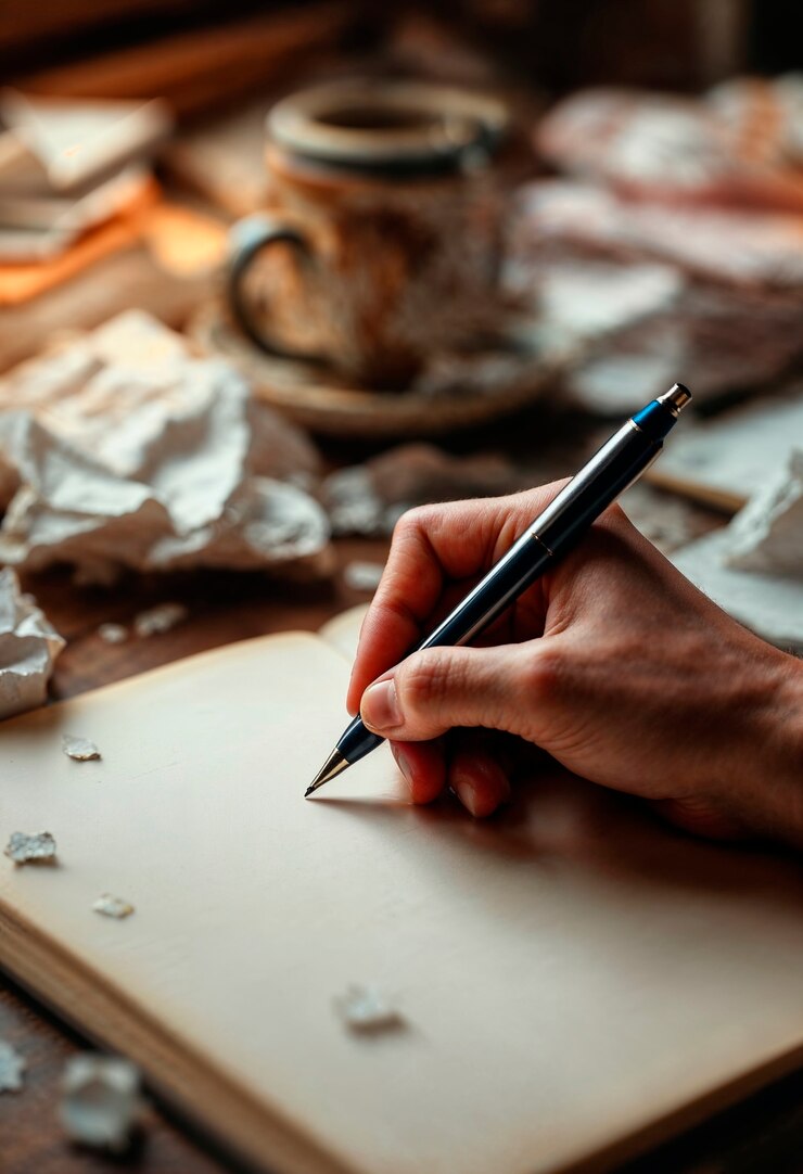 Free Photo writers' scene concept