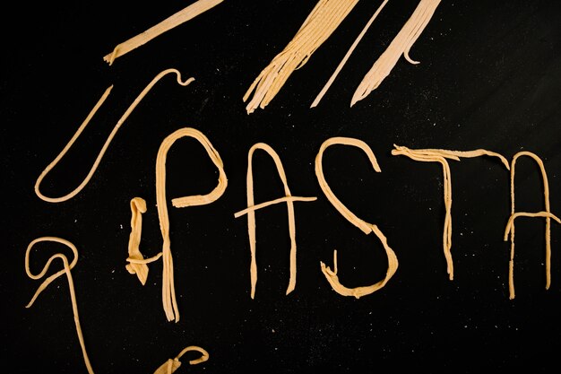 writing from pasta