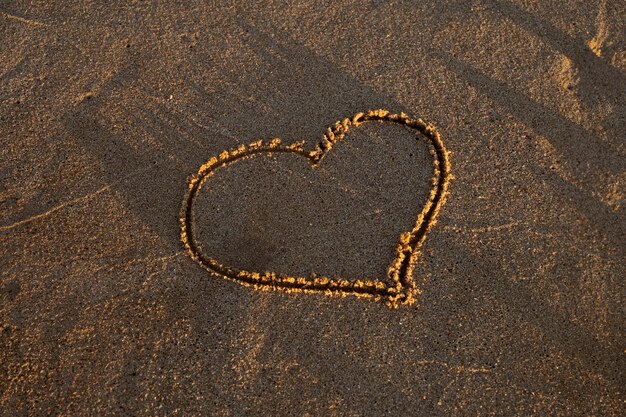 Writing words in the sand