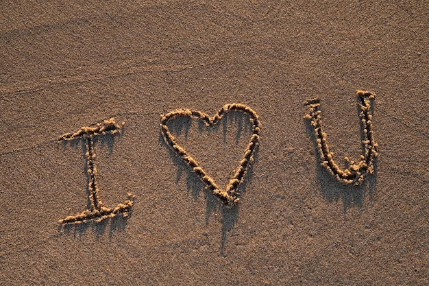 Writing words in the sand