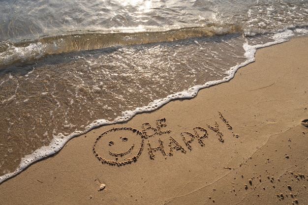 Writing words in the sand