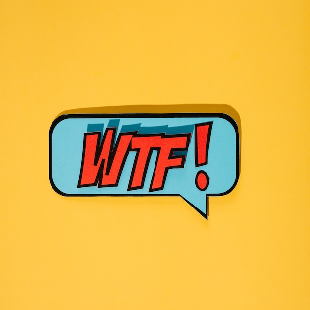 Wtf comic text collection sound effects pop art style