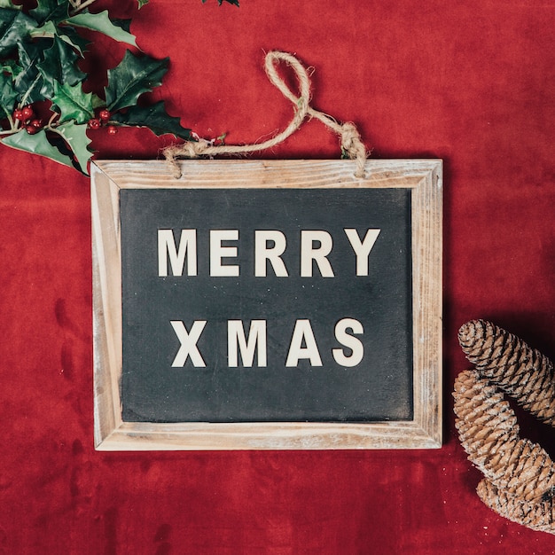 Free photo xmas slate