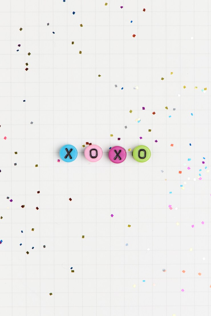 Free Photo xoxo alphabet letter beads typography