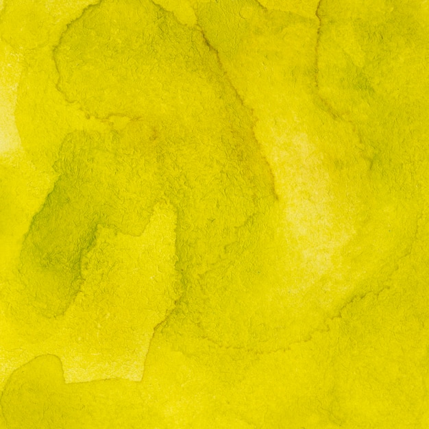 Yellow abstract stains watercolour ink backdrop