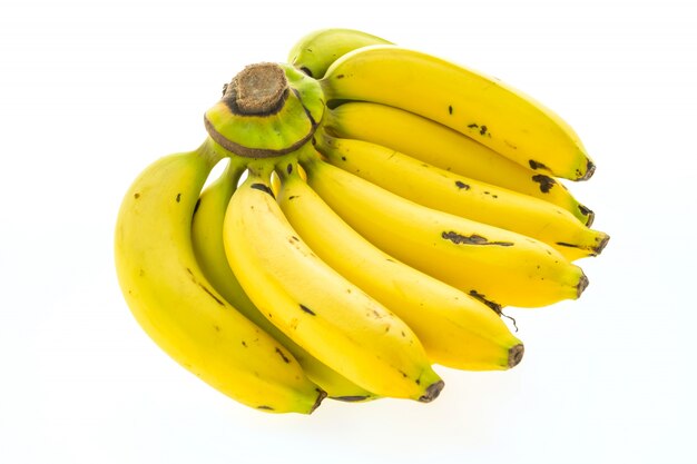 노란 바나나와 과일