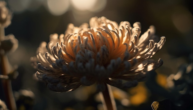 Yellow blossom shines in bright summer sunlight generated by AI