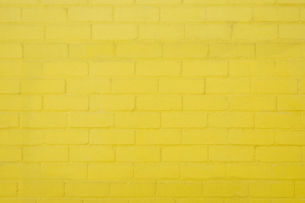 Yellow brick wall background texture