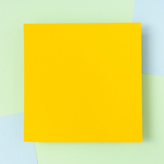 Free photo yellow cardboard sheet mock-up