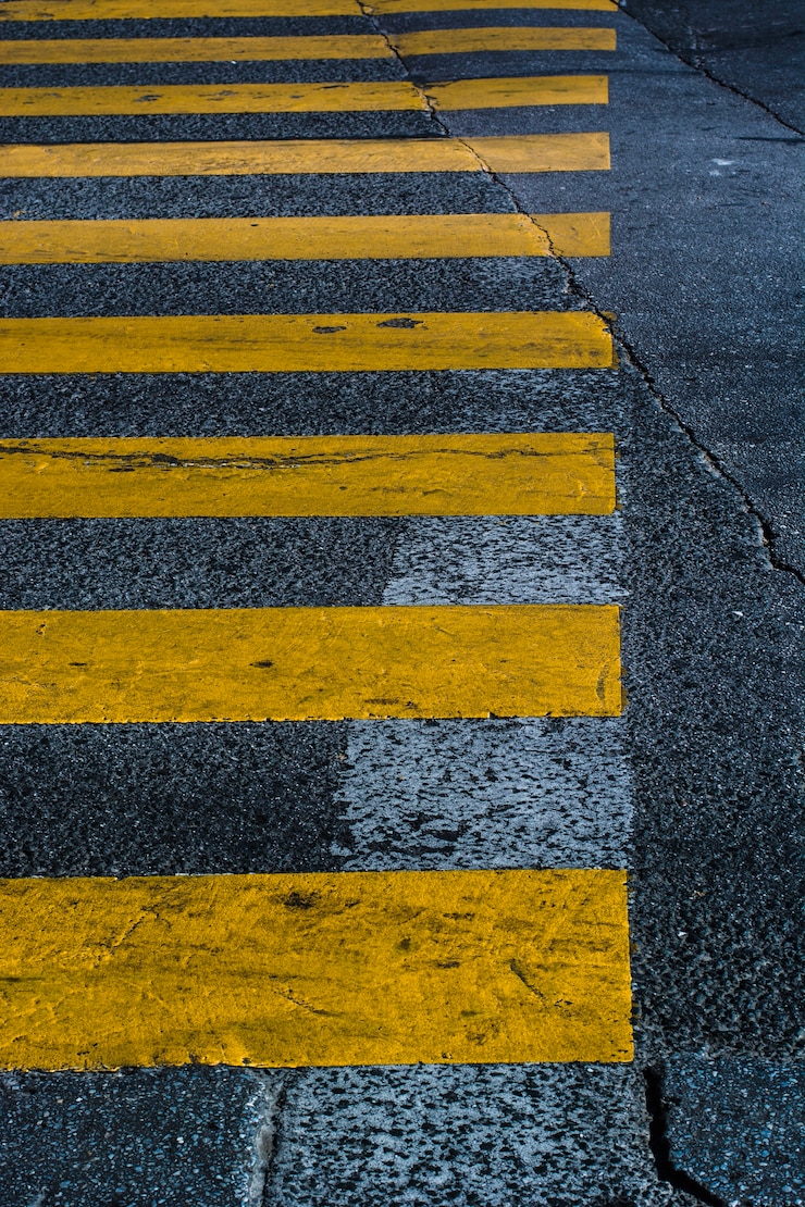 Free Photo yellow cebra crossing texture