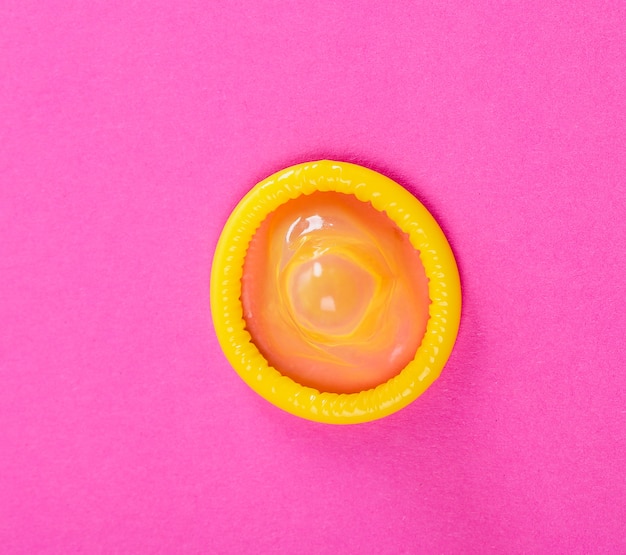 Yellow condom