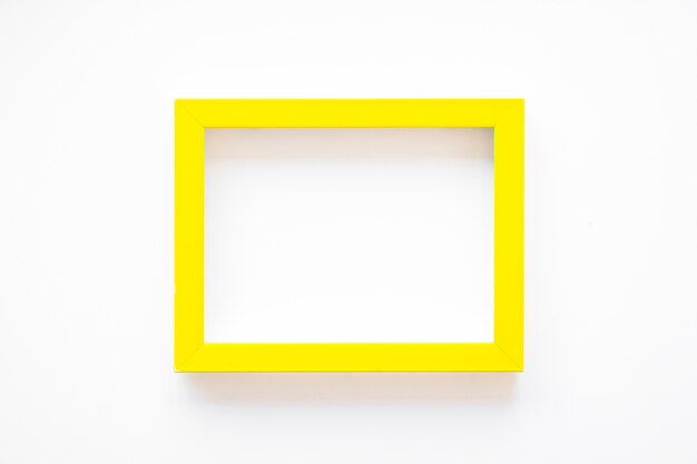 Yellow frame on white