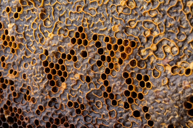 Yellow honeycomb texture