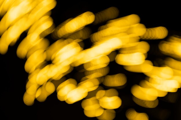 Yellow lights in motion