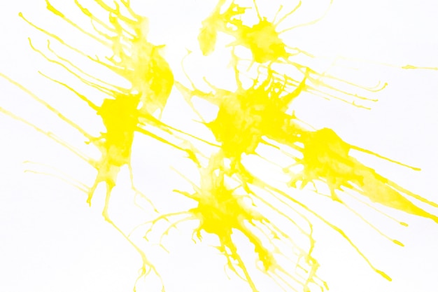 Yellow paint splash watercolor